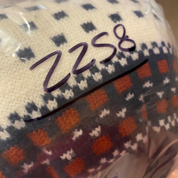 Vintage Lord Jeff Winter Nordic Fisherman Knit Sweater Navy white Large - Picture 6 of 6